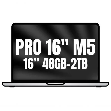 Apple MacBook Pro 16" - Chip Apple M5 Max, 18-Core CPU, 48 GB RAM, 2 TB SSD, GPU de 40 núcleos, Color Plata - Modelo MGE94Y/A Apple MacBook Pro 16" - Chip Apple M5 Max, 18-Core CPU, 48 GB RAM, 2 TB SSD, GPU de 40 núcleos, Color Plata - Modelo MGE94Y/A